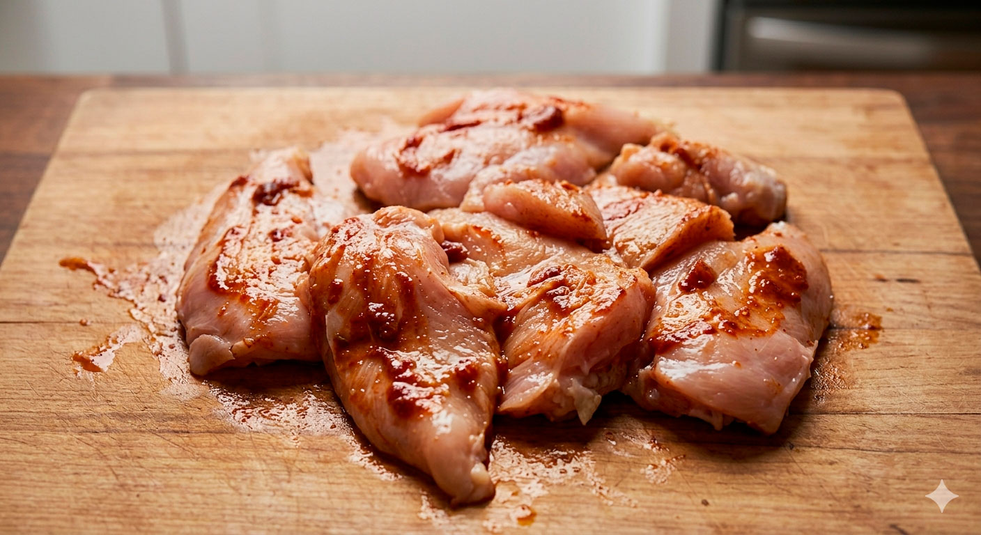 Pollo con costra de semillas de calabaza y chipotle casero irresistible recién preparado