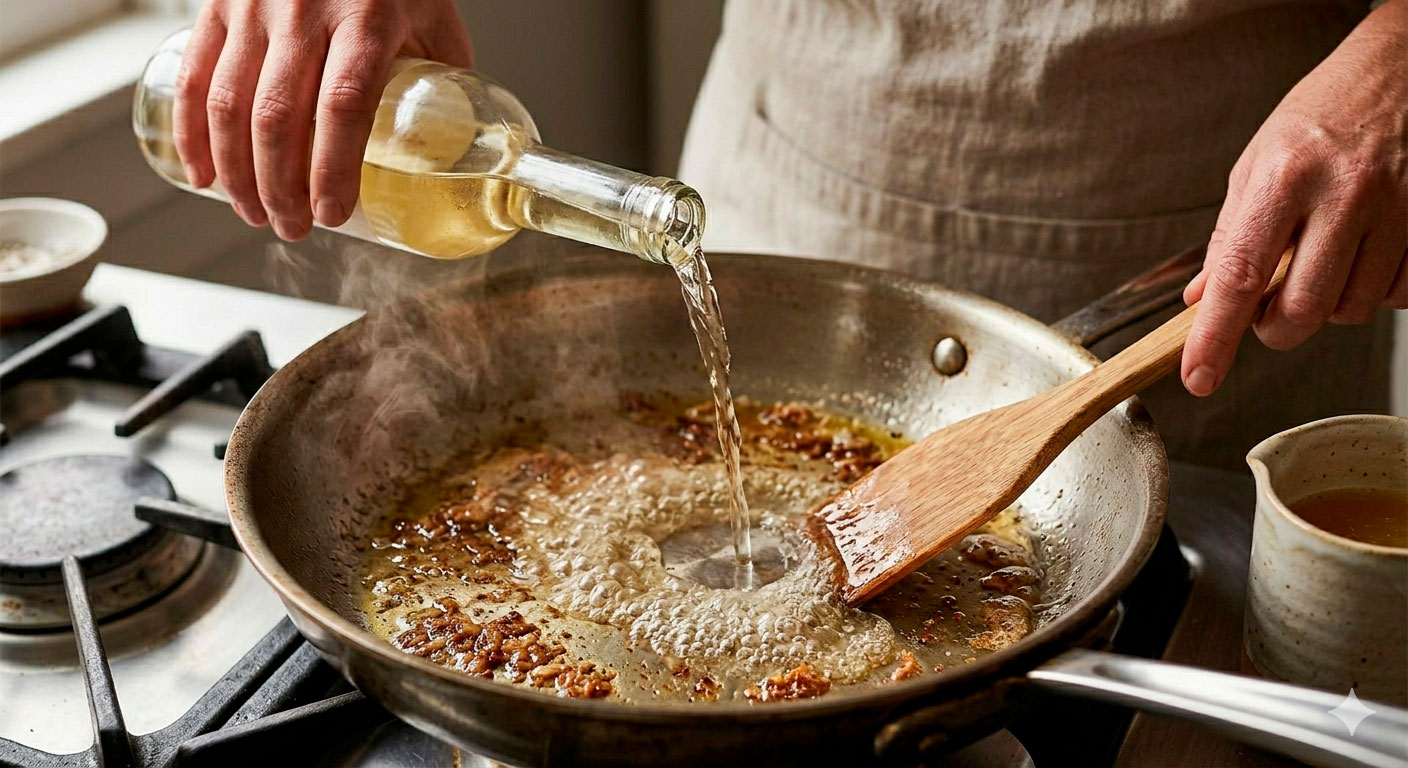 Piccata de Pollo con Limón y Alcaparras lista para servir, perfectamente presentada