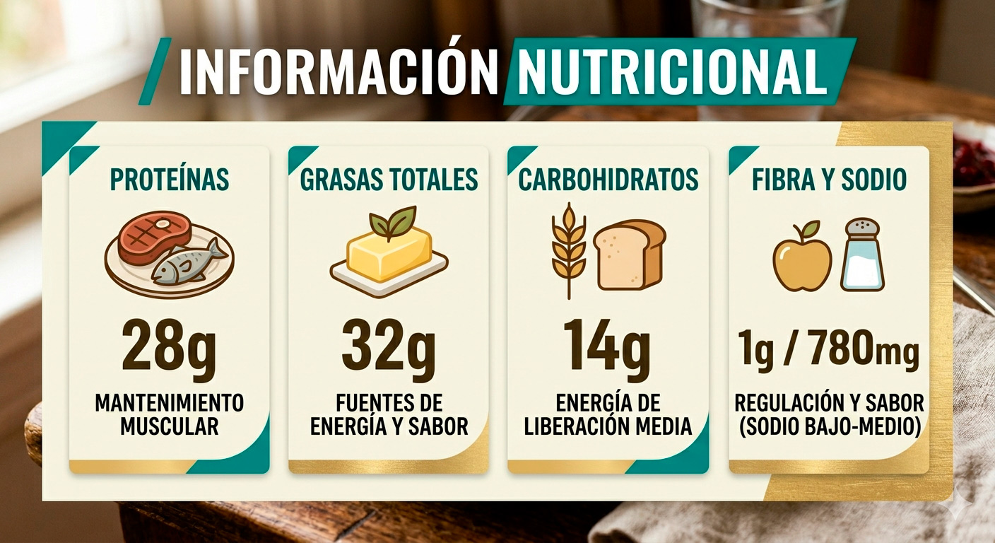 Albóndigas suecas nutritivas y balanceadas, lista para servir